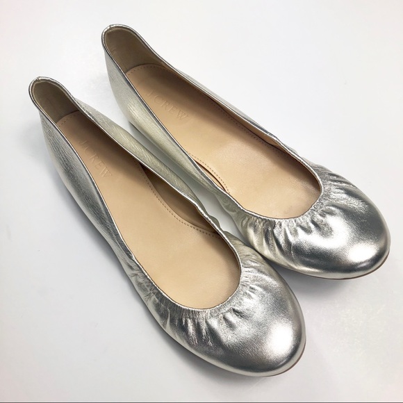 J. Crew Shoes - J. Crew Cece Metallic Ballet Flat Sz 8